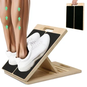2 in 1 Wooden Balance Board & Calf Stretcher